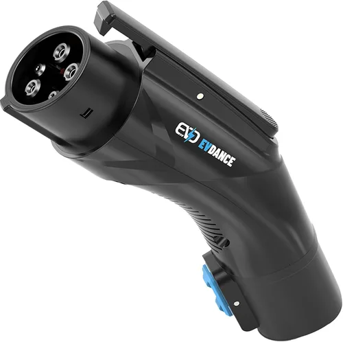 EVDANCE Adaptador de cargador NACS a J1772, adaptador de carga de 48 A y 250 V con bloqueo de seguridad certificado, compatible con todos los J1772