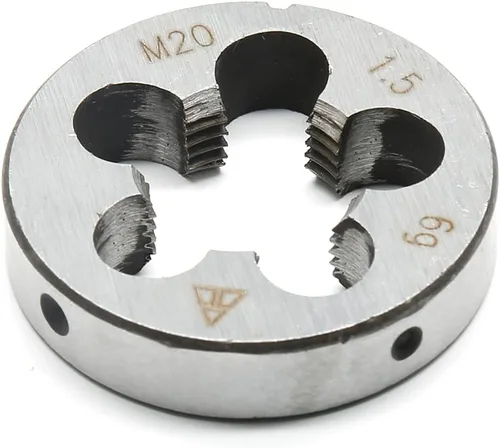 M20 x 1,5 rosca métrica derecha muere para roscado, rosca de 0.787 in y paso de 0.059 in, acero de aleación