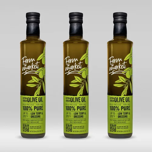 Miniatura 10 de Farm To Market NGMO - Aceite de oliva virgen extra 100% puro, prensado en frío, saludable, sin productos químicos, cargado con antioxidantes