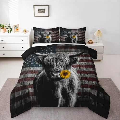 Miniatura 48 de Feelyou Juego de edredón de perezoso lindo juego de ropa de cama para niños y niñas, juego de edredón de mariposa de galaxia, hojas botánicas
