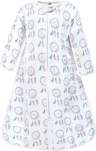 Miniatura 8 de Hudson Baby Saco de dormir unisex de muselina de manga larga para bebé, manta portátil, saco de dormir color fantasía (Modern Safari)