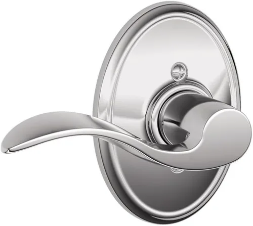 Miniatura 53 de SCHLAGE - Manija de puerta Accent con cerradura de paso libre para pasillo y armario en bronce antiguo - F10 ACC 716 Bronce Envejecido