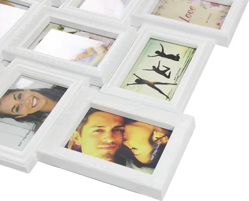 Miniatura 5 de Jerry & Maggie Marcos de fotos de collage de 4 x 6 pulgadas para decoración de pared, collage de 18 aperturas para fotos de 6 x 4, juego de marcos