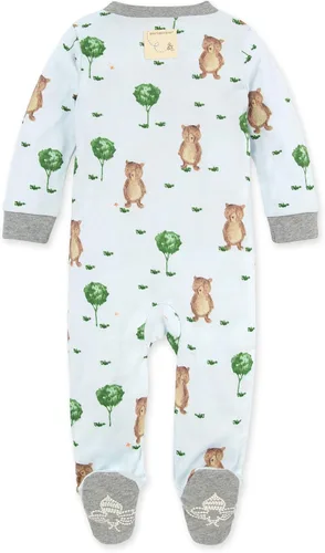Miniatura 2 de Burts Bees Baby - Pijama de una pieza de 100 algodón orgánico con cremallera frontal mameluco de bebé para dormir