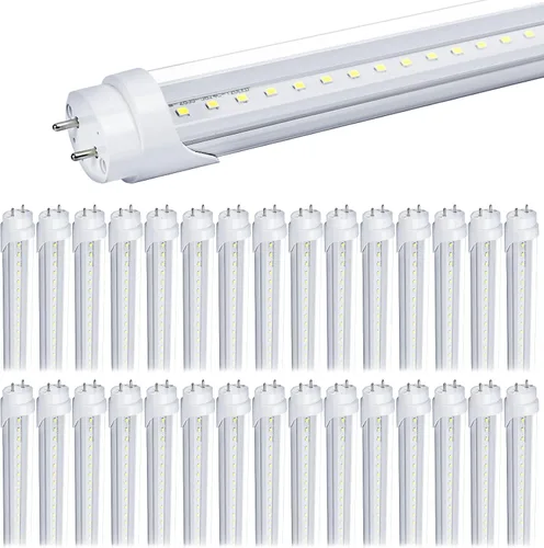 Miniatura 10 de Paquete de 25 bombillas LED T8 de tubo de 4 pies, luz LED de tienda, garaje y almacén de 4 pies, 20 W, 5000 K, 2600 lúmenes, blanco luz diurna