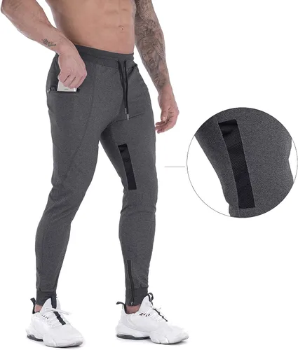 Miniatura 2 de MAIKANONG Pantalones deportivos de gimnasio para hombre estilo casual pantalones de entrenamiento cónicos para gimnasio entrenamiento