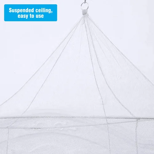 Miniatura 7 de Toldo de cama para niños, red de cama transpirable (blanco)