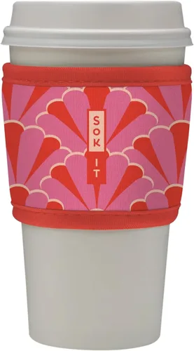 Miniatura 68 de Sok It HotSok Coffee & Tea - Funda de neopreno con aislamiento reutilizable (floral abstracto)