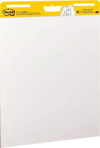 Miniatura 11 de Post-it Rotafolios Superadhesivos para Caballete, 25 x 30 Pulgadas, 30 Hojas/Rotafolio, 6 Rotafolios, Papel Premium Blanco Autoadhesivo de Alta