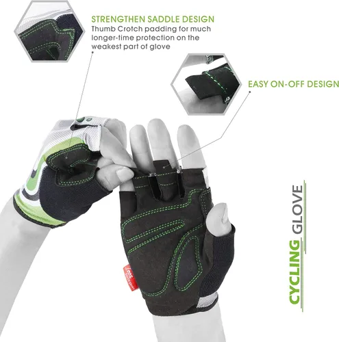 Miniatura 4 de Cycling Gloves Bike Gloves.Mesh Light Weight Glove High Elastic Half Finger Road Bicycle Gloves 3MM Foam Pad for Men Women for Daily use