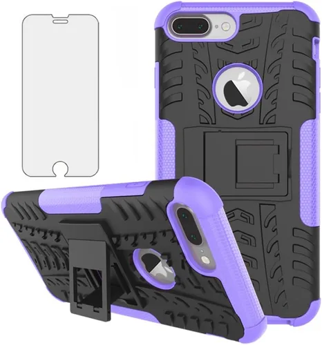 Miniatura 11 de Funda de teléfono para iPhone 7plus 8plus 7/8 Plus 5.5 con protector de pantalla de vidrio templado y soporte, accesorios híbridos duros