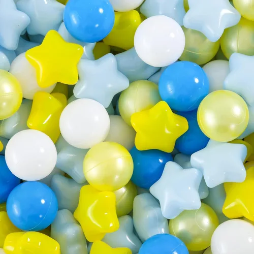Miniatura 19 de Star Ball Pit Balls for Toddlers - 100 200 500 Pack Phthalate & BPA Free Plastic Toy Balls for Kids, Ball Pool Play Tent, Baby Kiddie Pool Water