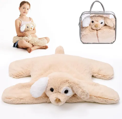 Miniatura 20 de L'AGRATY Manta con peso de 5 libras, para regazo, manta pequeña y portátil para adultos, refrescante, para viajar, relajarse y dormir, para todas