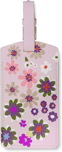 Miniatura 2 de Kate Spade New York Bonita etiqueta de equipaje para mujer, etiqueta de maleta de cuero vegano duradera, identificador único de equipaje, Pacific
