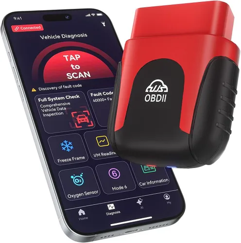 Miniatura 10 de Rocco OBD2 Escáner Bluetooth para iOS Android, herramienta de diagnóstico AI para reparación de automóviles, sin tarifa de suscripción, AutoVIN, más