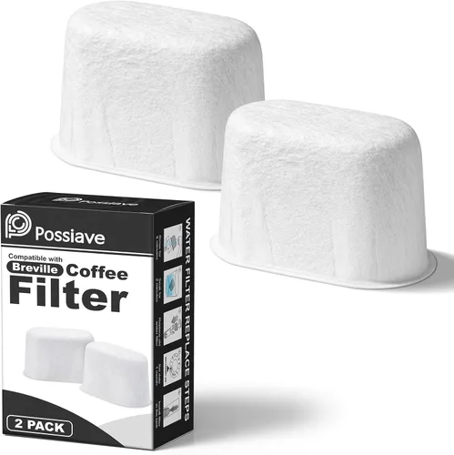 Paquete de 2 filtros Breville de carbón para máquinas de espresso, reemplazos de filtro de agua para máquina de café espresso Breville