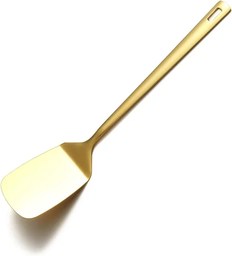 Miniatura 16 de Cuchara de espagueti dorada, servidor de pasta Berglander con chapado en oro de titanio, servidor de espaguetis de acero inoxidable para cocinar