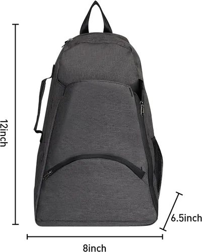 Miniatura 3 de Mochila de tenis - Bolsas de tenis para mujeres y hombres para sostener 1 o 2 raquetas/raquetas de tenis, bolsa deportiva multifuncional Azul