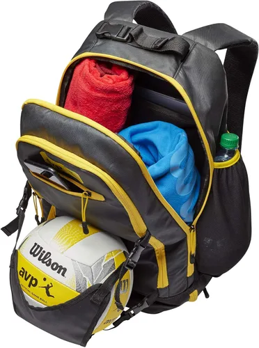 Miniatura 3 de Wilson Bolsas (bolsa de lona/mochila), Negro/Amarillo, Mochila