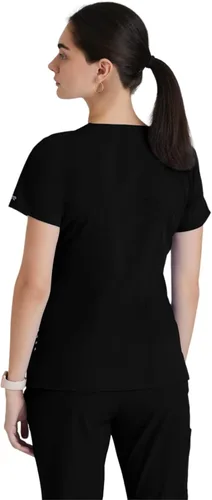 Miniatura 2 de Barco ONE - Top de 5 bolsillos con cuello en V para mujer, elástico en 4 direcciones