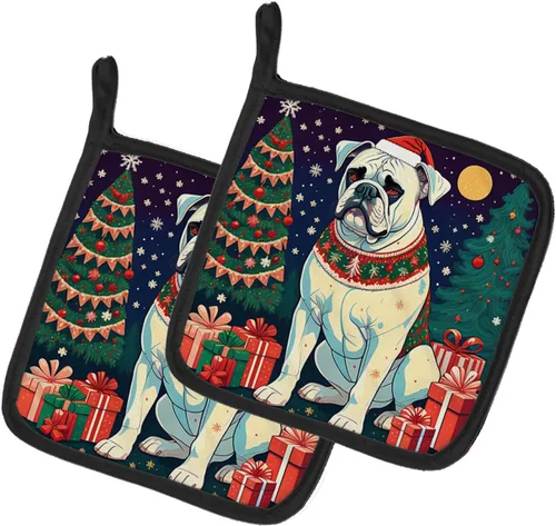 Miniatura 35 de Caroline's Treasures Fawn Pug - Par de soportes para ollas de Navidad, resistentes al calor, juego de ollas para horno, almohadillas calientes