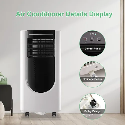 Miniatura 3 de WANAI Aire acondicionado portátil, 8000 BTU 6 en 1 aire acondicionado de refrigeración para habitaciones de hasta 250 pies cuadrados, aire