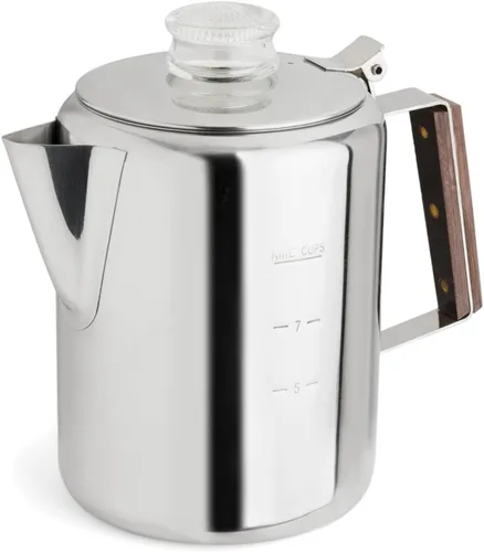 Miniatura 7 de Rapid Brew - Cafetera percoladora de acero inoxidable, 12 tazas