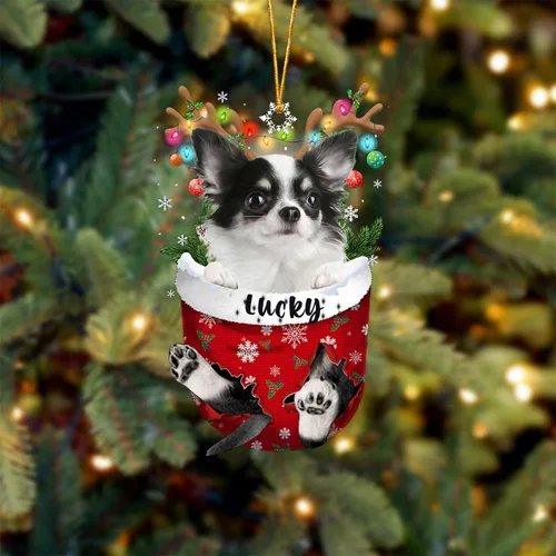 Miniatura 99 de Adorno de Navidad personalizado para perro Airedale Terrier en bolsillo de nieve, adorno para árbol de Navidad, idea de regalo para amantes