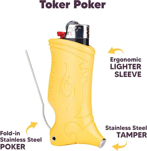 Miniatura 2 de Toker Poker - Estuche para encendedor Bic Multiherramienta, Colección Alice - Herramienta Todo en Uno para Acampar y Otros (HoneyHatter)