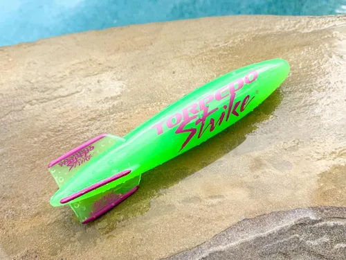 Miniatura 2 de SpinFin - Cohete torpedo de piscina de 10.25 pulgadas, tamaño grande, ultra premium, gira y se desliza hasta 35 pies como fútbol submarino