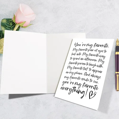Miniatura 2 de Supoeguk Tarjeta romántica de aniversario de poema para hombres, tarjeta de cumpleaños para novio, marido, tarjeta de amor para él, You Are My