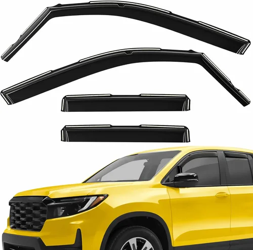 Miniatura 37 de Deflectores de ventana extra duraderos en el canal, protectores de lluvia aptos para Toyota RAV4 2019-2025, viseras solares, ventilación de viento