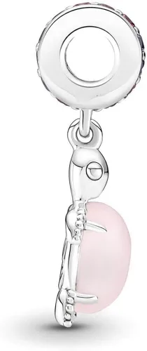 Miniatura 3 de Erizteya Joyería de cristal de Murano de tortuga marina rosa colgante para pulseras de aleación para mujeres collares cumpleaños día de la madre