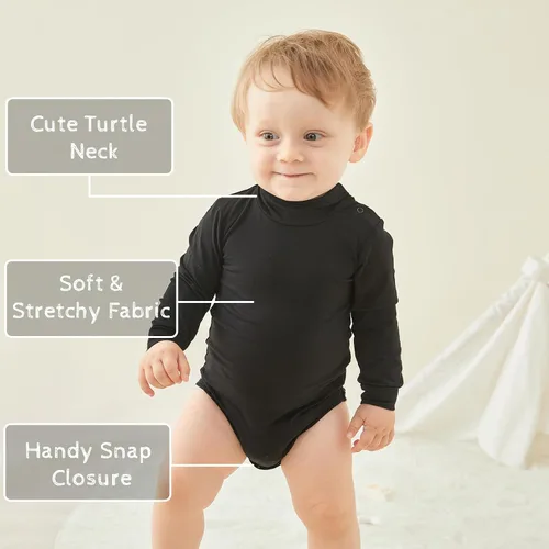 Miniatura 165 de pureborn Mameluco de algodón súper suave para bebés niños y niñas de 0 a 24 meses