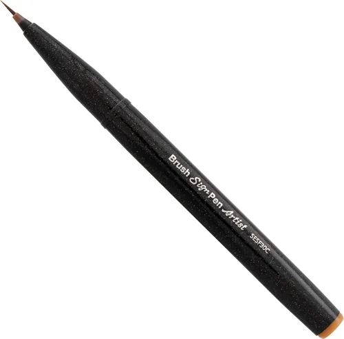 Miniatura 3 de Pentel Arts Sign Pen Micro Brush Gold & Silver Ink, paquete de 2 (SESF30BPXZ)