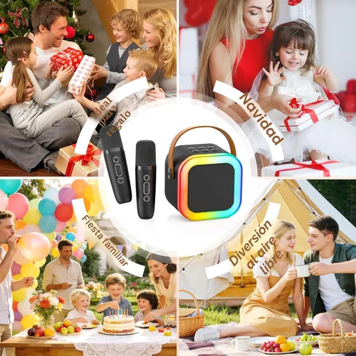 Miniatura 2 de Mini máquina de karaoke para niños y adultos, 2026, los mejores regalos de cumpleaños para niñas y niños de 3, 4, 5, 6, 7, 8 años, juguetes