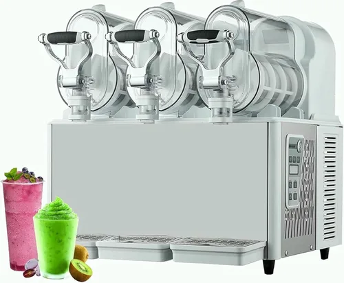 Miniatura 6 de Máquina comercial para granizados, 300 W, fabricante de bebidas congeladas Margarita de acero inoxidable, dispensador eléctrico de bebidas de 3 l