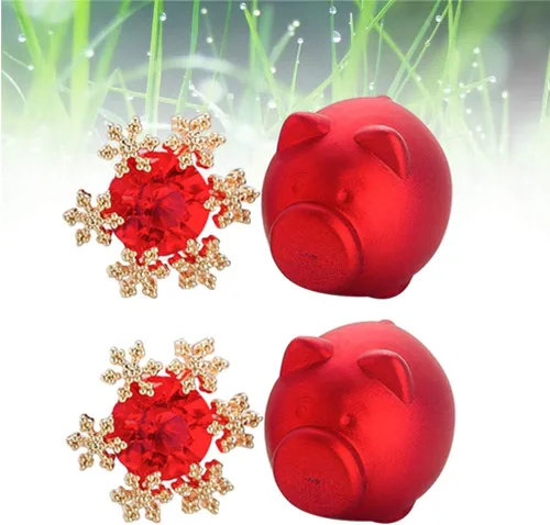 Miniatura 7 de Happyyyami - Pendientes de plata de ley con diseño de copo de nieve