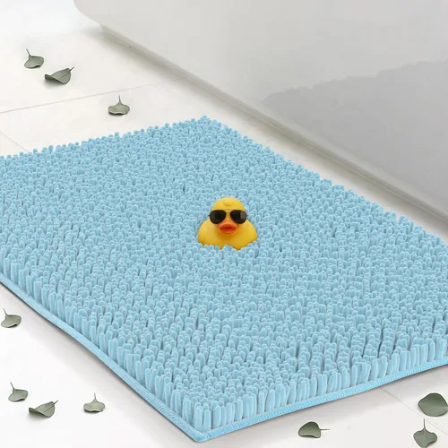 Miniatura 9 de ITSOFT Alfombra de Felpa para Baño 59x21 pulgadas, Tapetes de Baño Absorbentes Lavables a Máquina Antideslizantes, de Secado Rápido, Alfombras