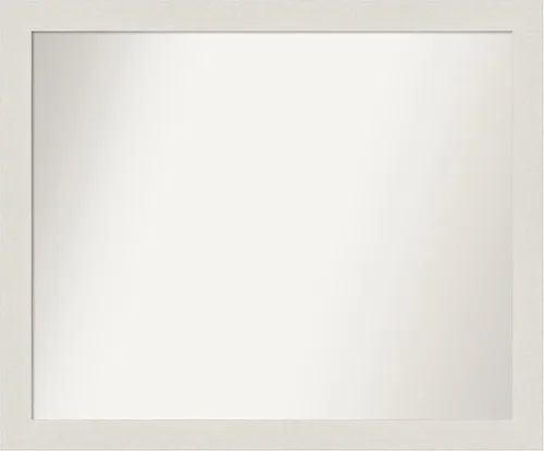 Miniatura 141 de Amanti Art Espejo de baño blanco para sobre el fregadero, 24 x 24 pulgadas, hecho a medida, espejo de tocador cuadrado blanco estrecho, marco