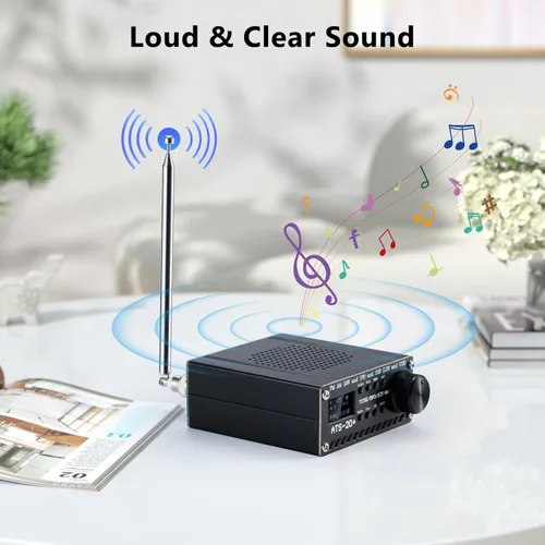 Miniatura 4 de Si4732 ATS-20+ Receptor de radio portátil de onda corta, GOOZEEZOO FM AM (MW SW) LW SSB (LSB USB), receptor de radio de banda completa, altavoz