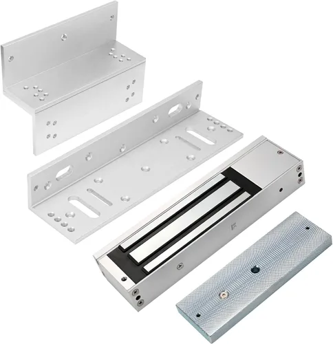 Miniatura 9 de Cerradura electromagnética 1200LBS 500KG Fuerza de sujeción Cerradura de puerta magnética eléctrica 12V Modo NC a prueba de fallas para sistema