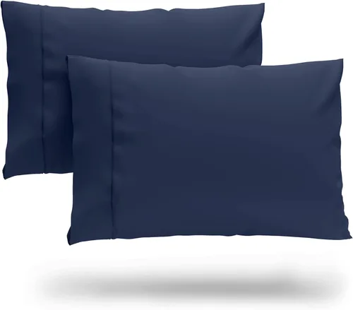 Miniatura 17 de Cosy House Collection Juego de 2 fundas de almohada de rayón de alta calidad derivado de bambú, ropa de cama ultrasuave, refrescante y transpirable