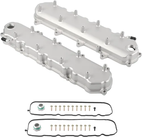 Miniatura 8 de Cubierta de válvula de motores de aluminio fundido con soportes de bobina compatible con GM LS LS1 LS2 LS3 LS6 5.3 6.0 - Negro