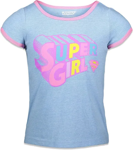 Miniatura 2 de DC Comics Liga de la Justicia Batgirl Super Girl Wonder Woman - Paquete de 3 camisetas para niños pequeños a grandes