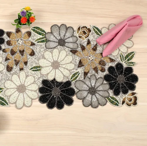 Miniatura 5 de Light & Pro - Camino de mesa decorativo con cuentas