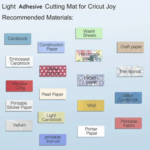 Miniatura 4 de Ecraft Alfombrilla de corte para Cricut Joy, paquete de 6 alfombrillas de corte de 4.5 x 6.5 pulgadas y 4.5 x 12 pulgadas (estándar y ligero)