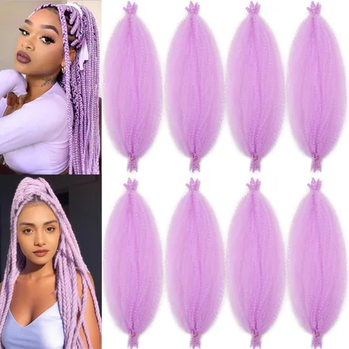 Miniatura 40 de Marley Twist - Cabello trenzado de 10 pulgadas, cabello trenzado preseparado y afro trenzado, 8 paquetes para rastas sintéticas desgastadas