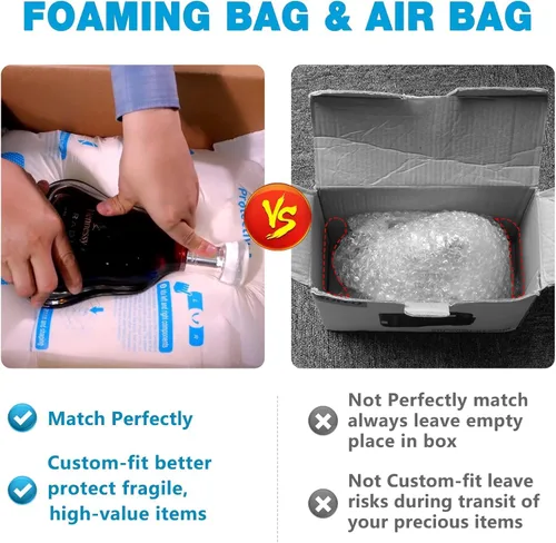 Miniatura 3 de 15 x 18 pulgadas, 10 unidades TONESPAC Instant Pack Quick Expanding Foam X-100 Bolsa de embalaje para embalaje y envío