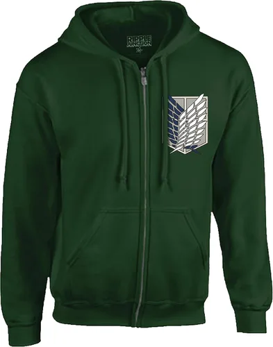 Miniatura 3 de Ripple Junction Attack on Titan Survey Corps Adult Unisex Zip Hoodie